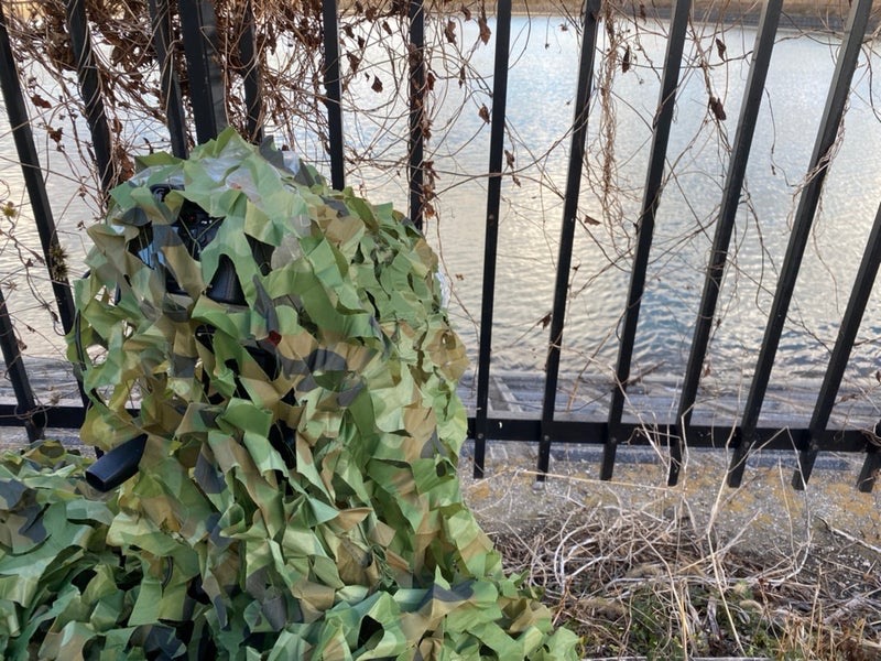 カワセミを狙う撮影風景