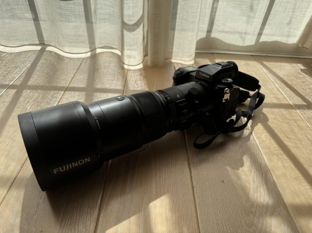 愛用しているGFX50SとGF500mmF5.6のレンズ